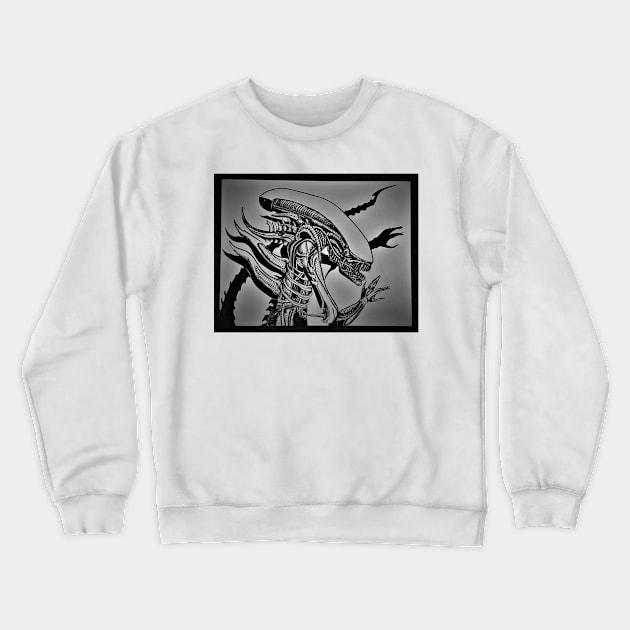 Alien Drone Crewneck Sweatshirt by Octo30